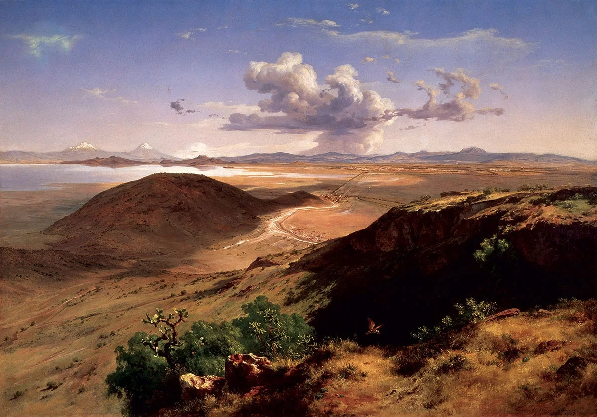 José María Velasco nos sube a un cerro —el de Santa Isabel, su miradero de toda la vida— y nos deja ahí, de pie, con el viento de la altura en la cara y el país entero desplegado a los pies.