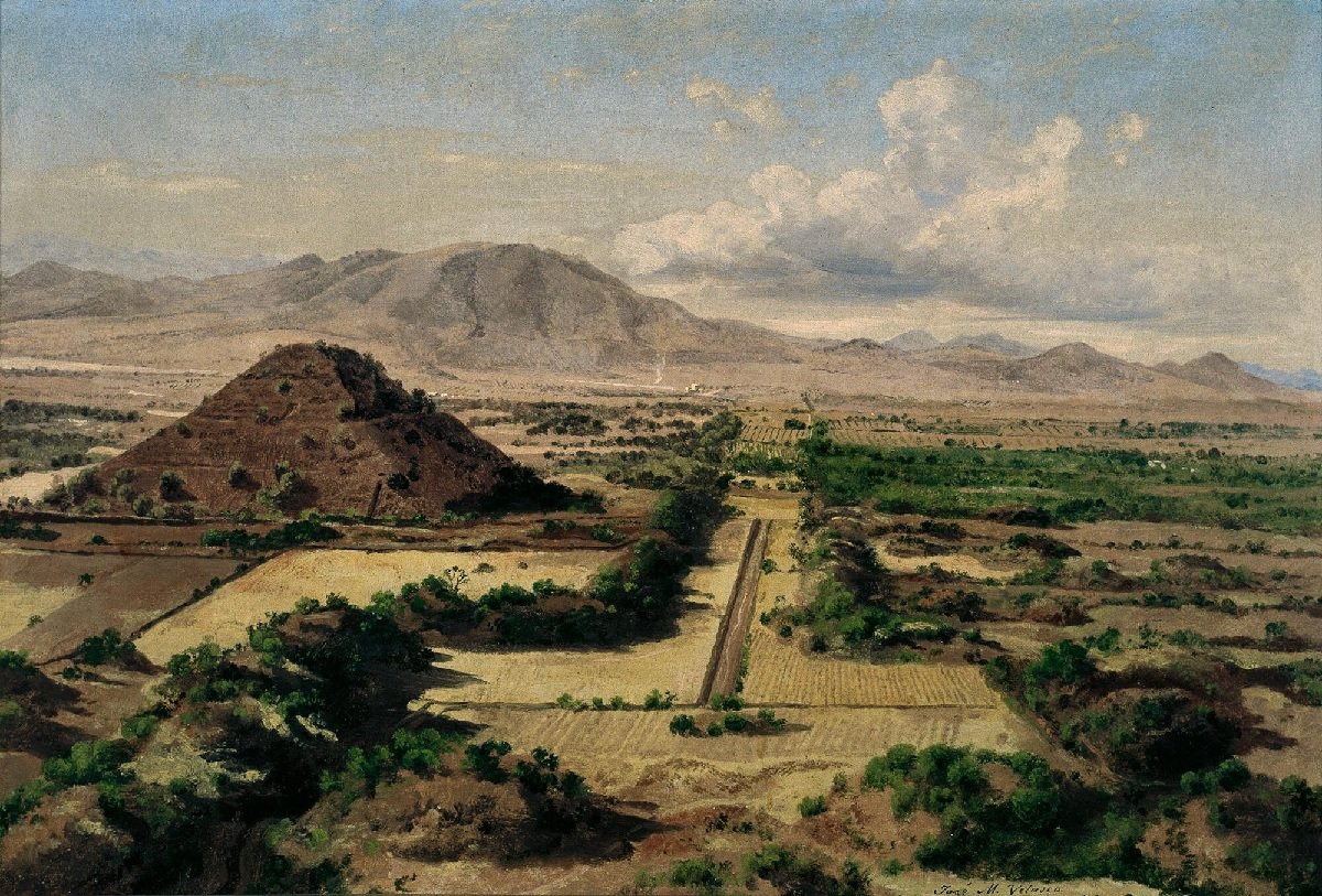 La Pirámide del Sol en Teotihuacán (1878) José María Velasco
